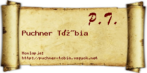 Puchner Tóbia névjegykártya